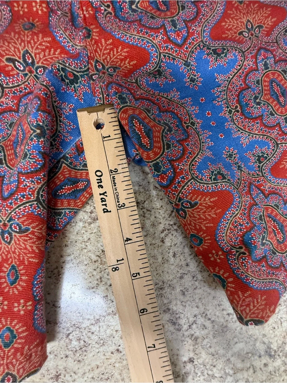 J. McLaughlin Men’s Blue Label with Paisley Detail Orange and Blue